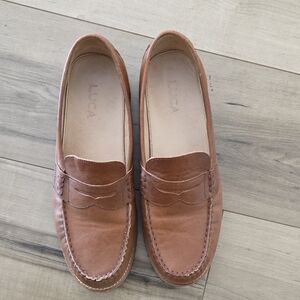 Tan Leather Loafers for Men